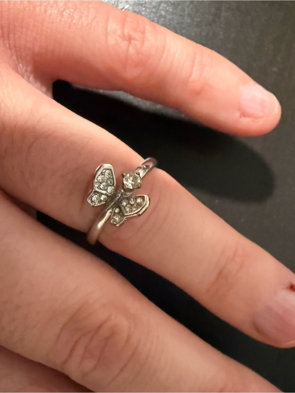 Silver Butterfly Open Ring - part of Juicy Couture Set